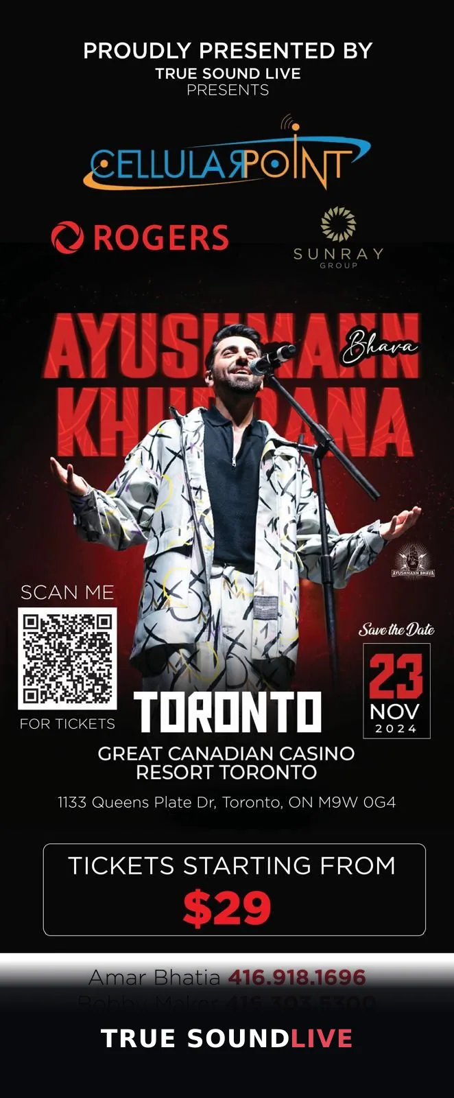 Ayushmann Khurrana event poster