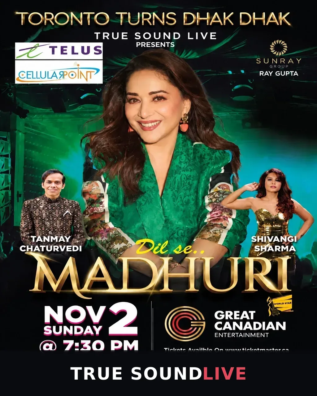 Toronto Turns Dhak Dhak event poster