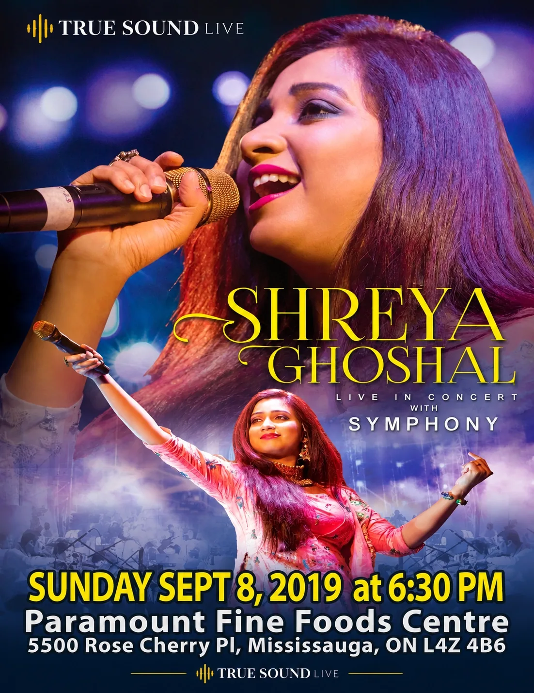 Shreya Ghoshal event poster